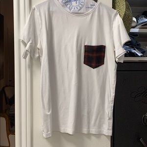 Helmut Lang White T-shirt with open sleeve detail